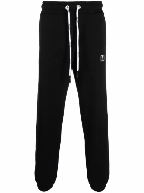 Palm Angels logo-patch drawstring track pants