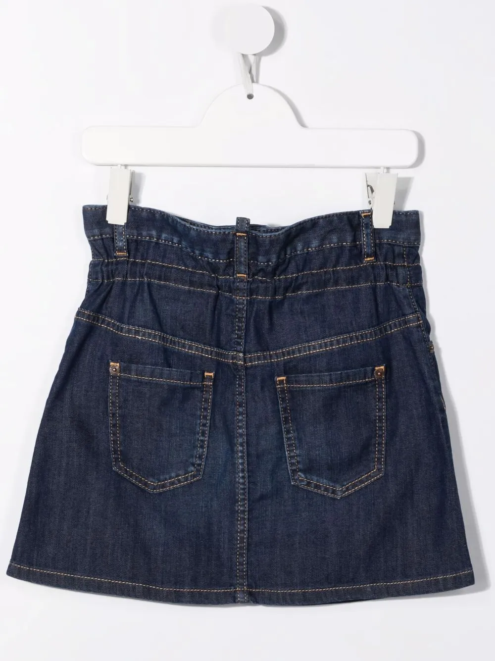 фото Dsquared2 kids джинсовая юбка с кулиской