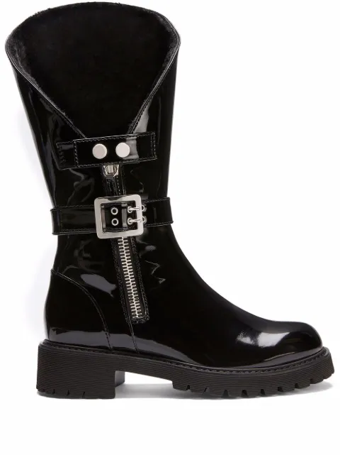 Giuseppe Zanotti bottes Rain en cuir verni