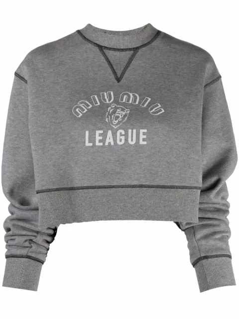 miu miu league sweatshirt