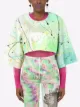 Dolce & Gabbana paint splatter-print cropped top
