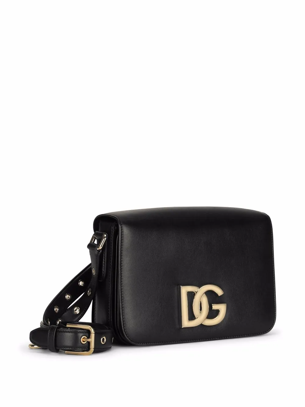 Dolce & Gabbana Dolce E Gabbana Women's Black Leather Shoulder Bag In Black