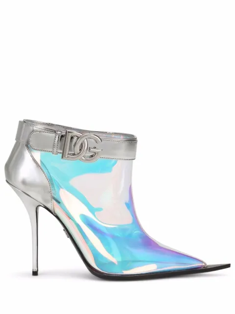 Dolce & Gabbana holographic ankle boots