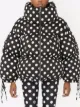 Dolce & Gabbana polkda dot puffer coat