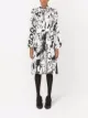 Dolce & Gabbana graffiti-print mid-length dress
