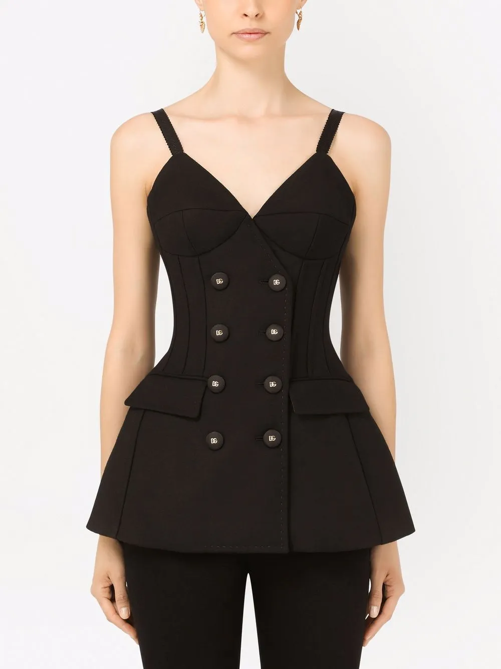 фото Dolce & gabbana длинный двубортный топ