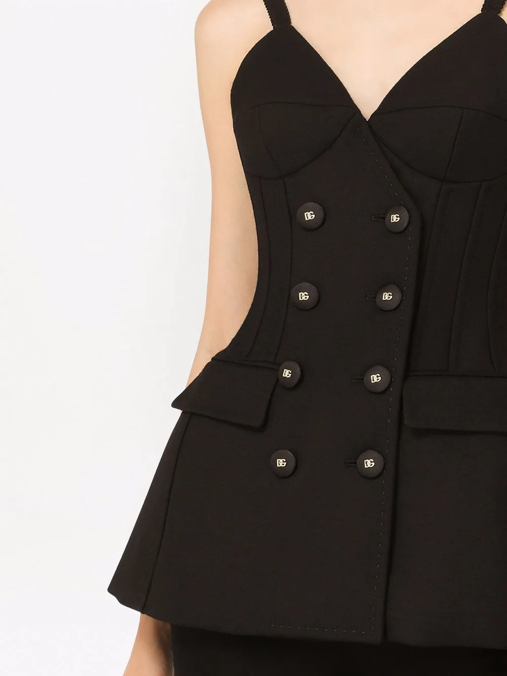 фото Dolce & gabbana длинный двубортный топ