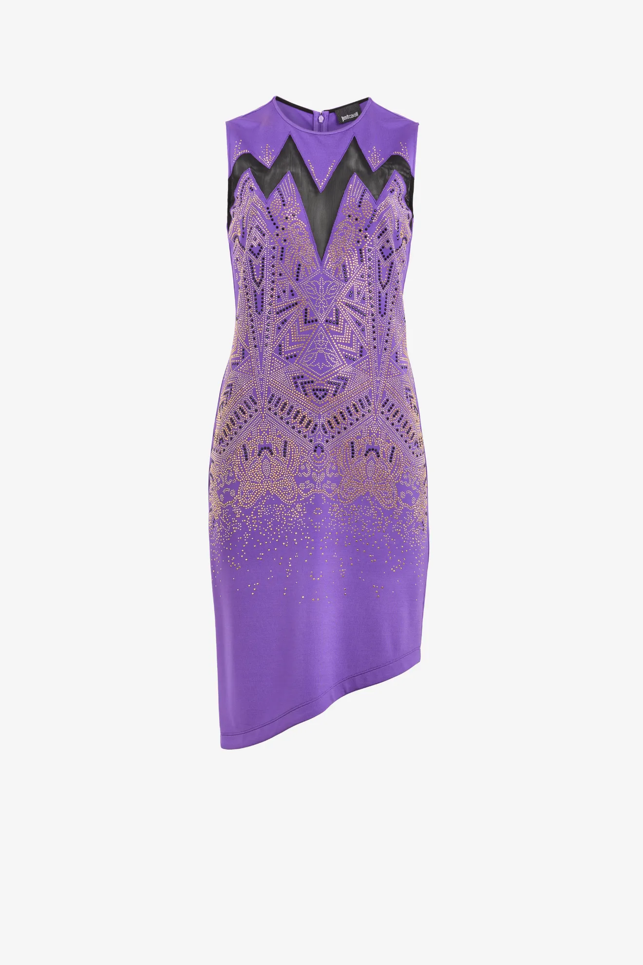 just cavalli purple dress