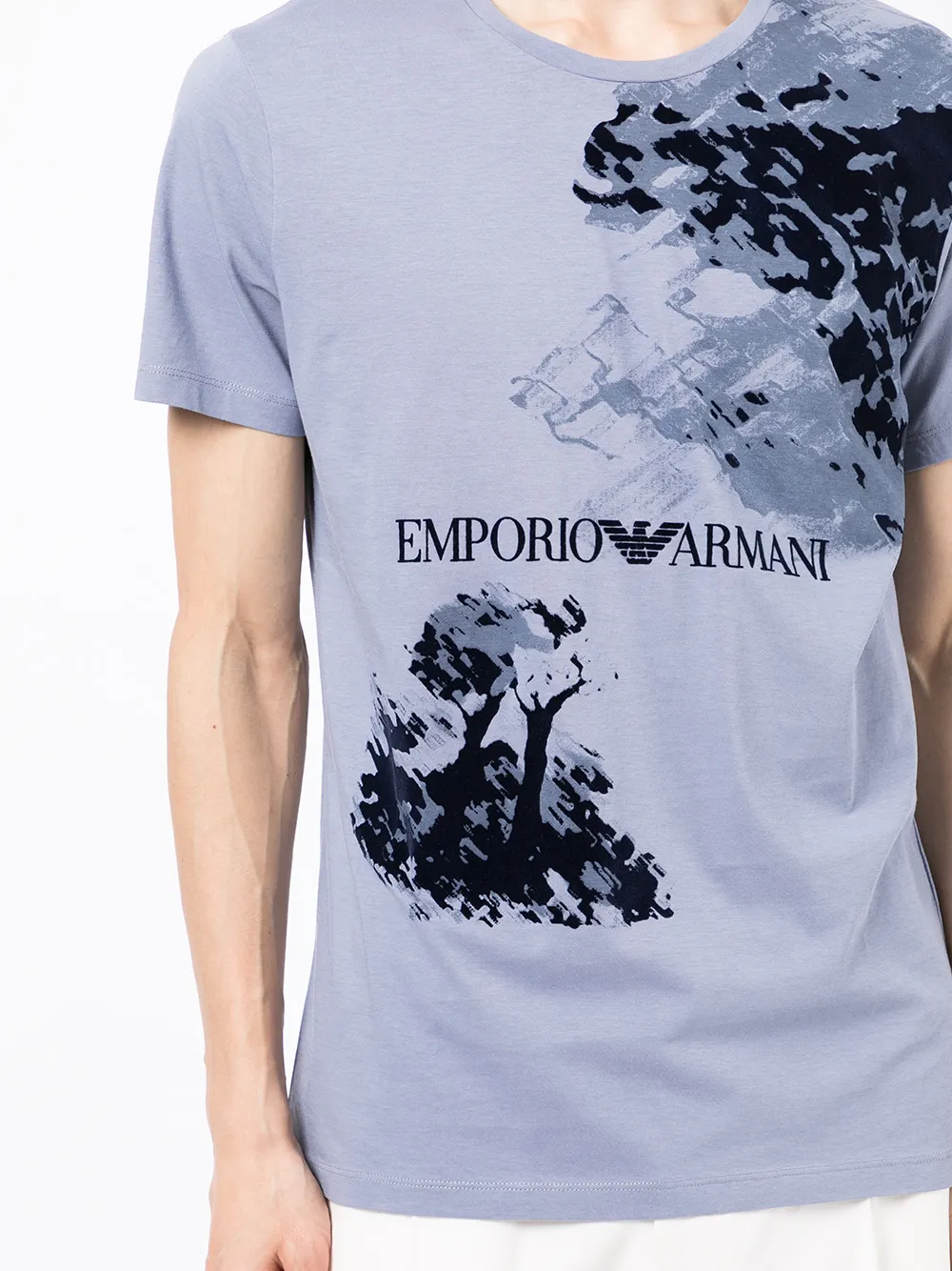 фото Emporio armani футболка с абстрактным принтом