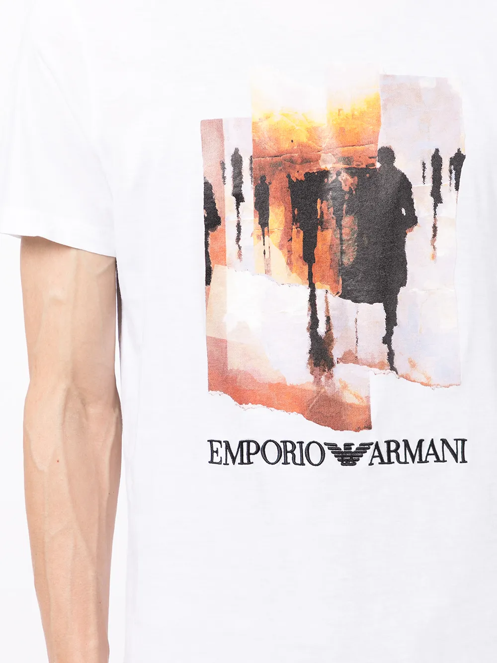 фото Emporio armani футболка с абстрактным принтом