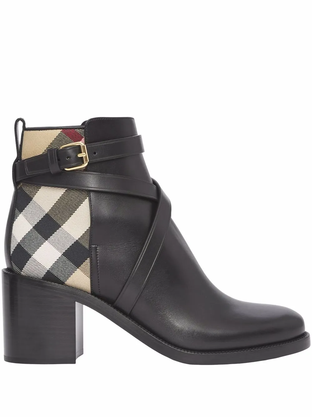 House Check ankle boots