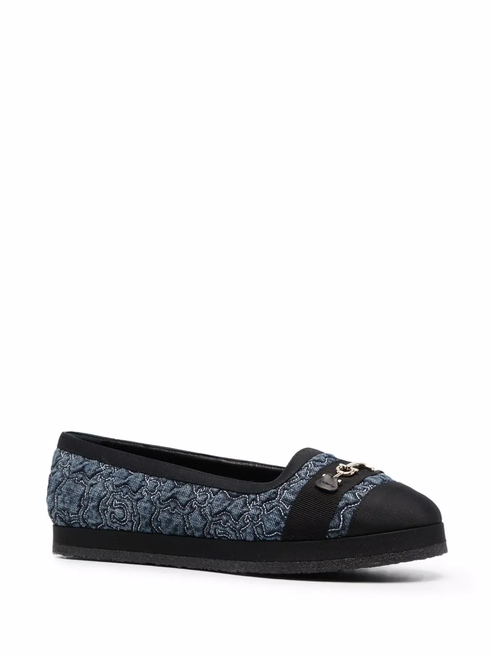 Ferragamo Gancini Galore slippers - Zwart