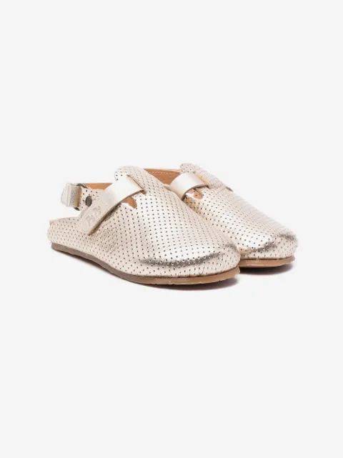 Pèpè perforated slingback leather shoes