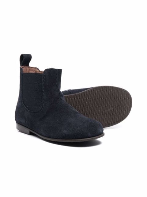 slip-on suede boots