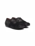 Pèpè glitter-detail lace-up ballerinas - Black