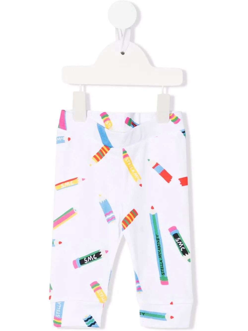 

Stella McCartney Kids leggins con estampado de lápices - Blanco