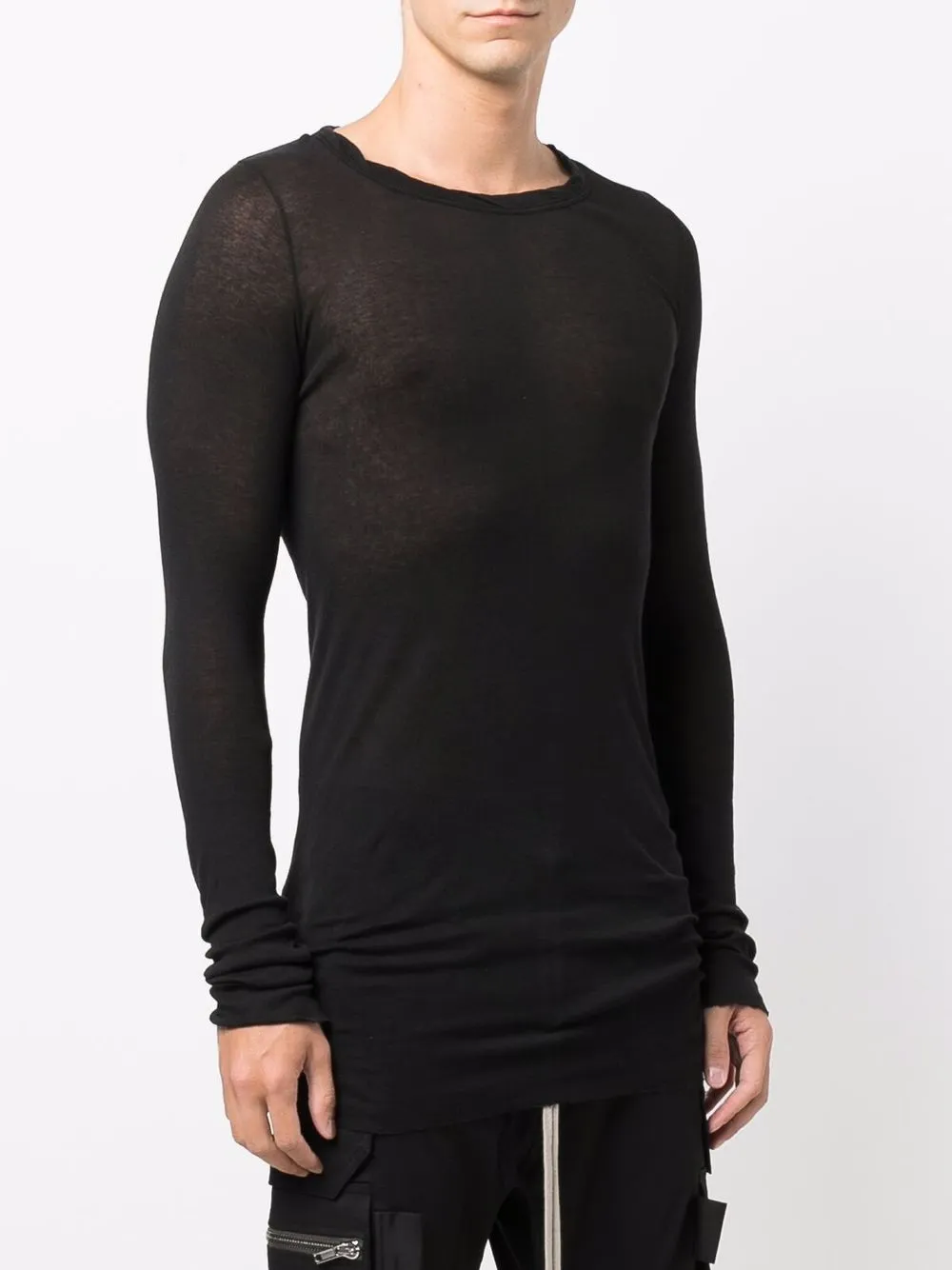 фото Rick owens топ тонкой вязки с длинными рукавами
