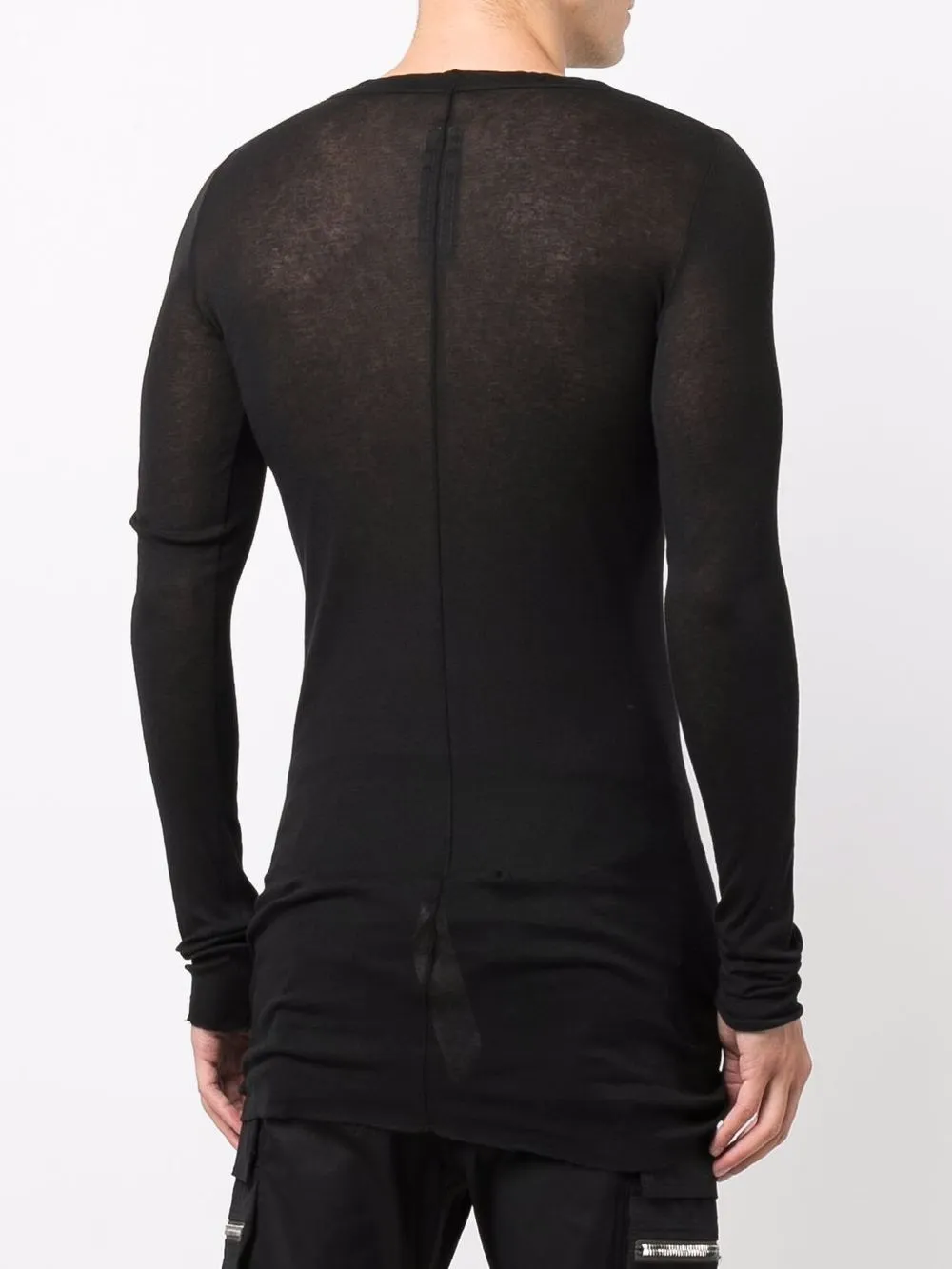 фото Rick owens топ тонкой вязки с длинными рукавами