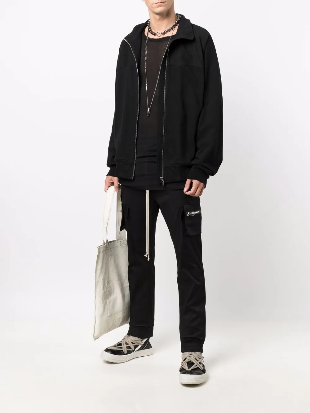 фото Rick owens топ тонкой вязки с длинными рукавами