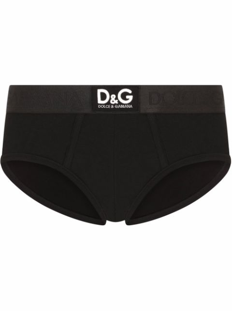 Dolce & Gabbana slip nervuré Brando à patch logo