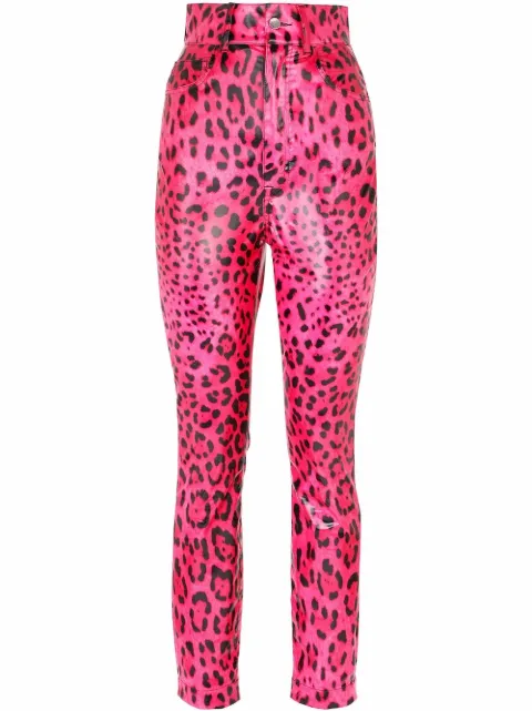 Dolce & Gabbana Calça skinny com estampa de leopardo