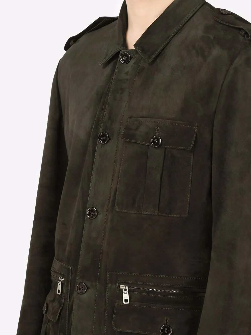 Dolce & Gabbana Lamb Skin Military Jacket - Farfetch