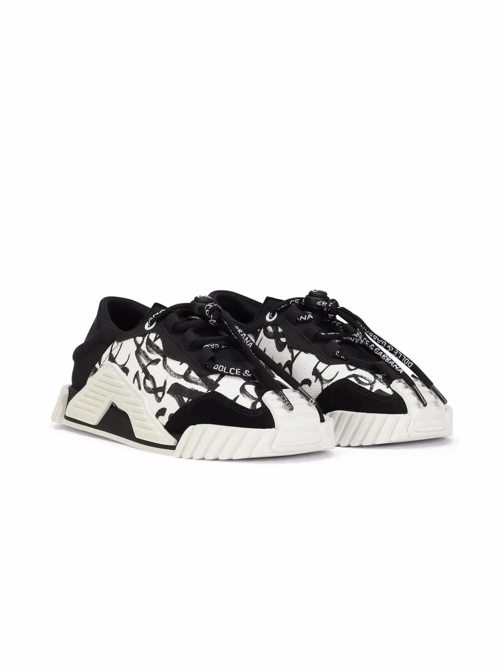 

Dolce & Gabbana Kids tenis bajos Link - Blanco