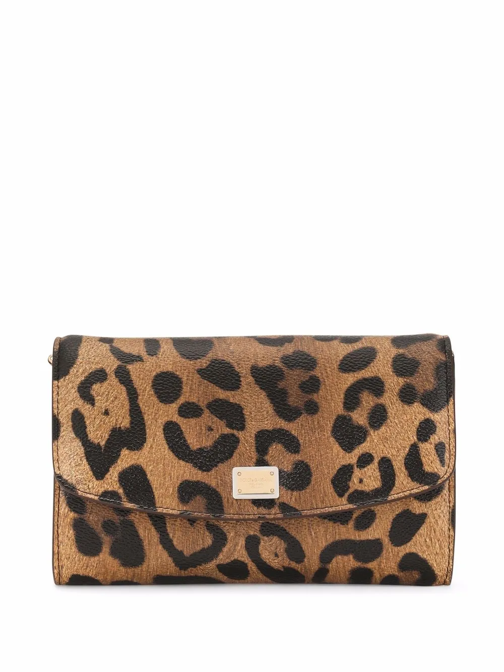 

Dolce & Gabbana bolsa de mano con estampado de leopardo - Marrón