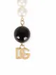 Dolce & Gabbana bead-chain logo charm keyring