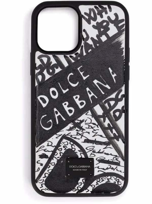 Dolce & Gabbana Scribble logo-print iPhone 12 Pro Case - Farfetch