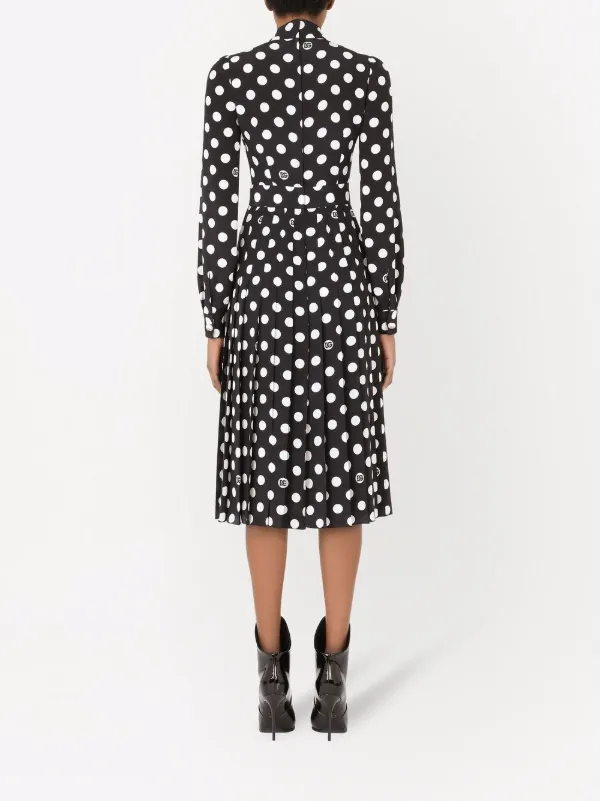 dolce and gabbana polka dot dress