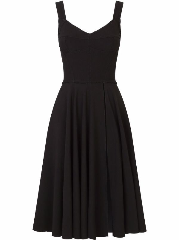 Dolce & Gabbana V-neck Midi Dress - Farfetch