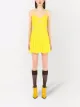 Dolce & Gabbana gathered semi-sheer mini dress