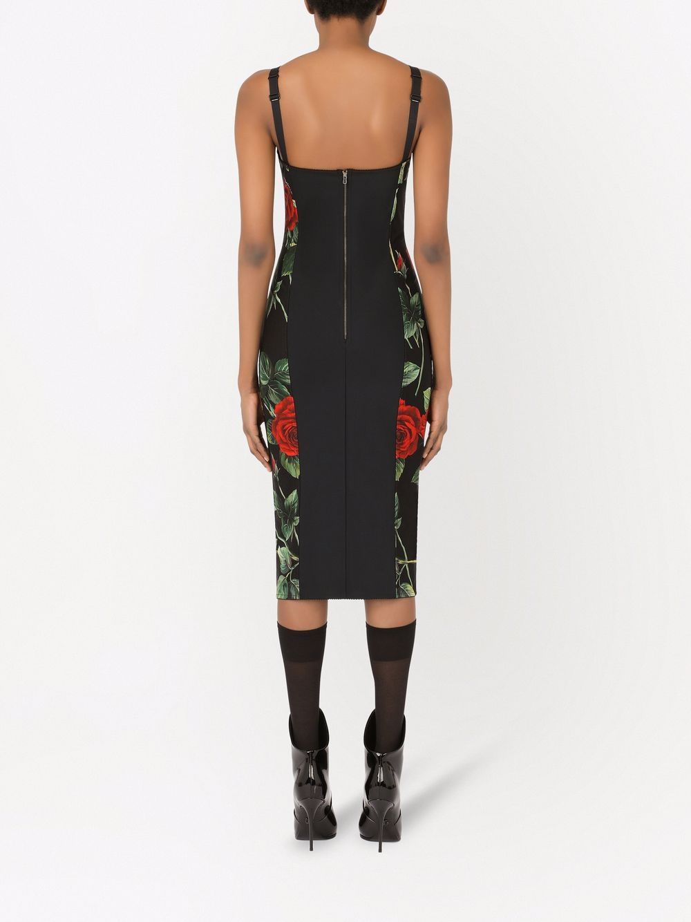 платье миди с цветочным принтом Dolce&Gabbana 170554845248