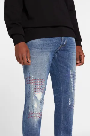 Just Cavalli Embroidered Straight-Leg 
