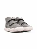 Pèpè touch-strap hi top sneakers - Grey