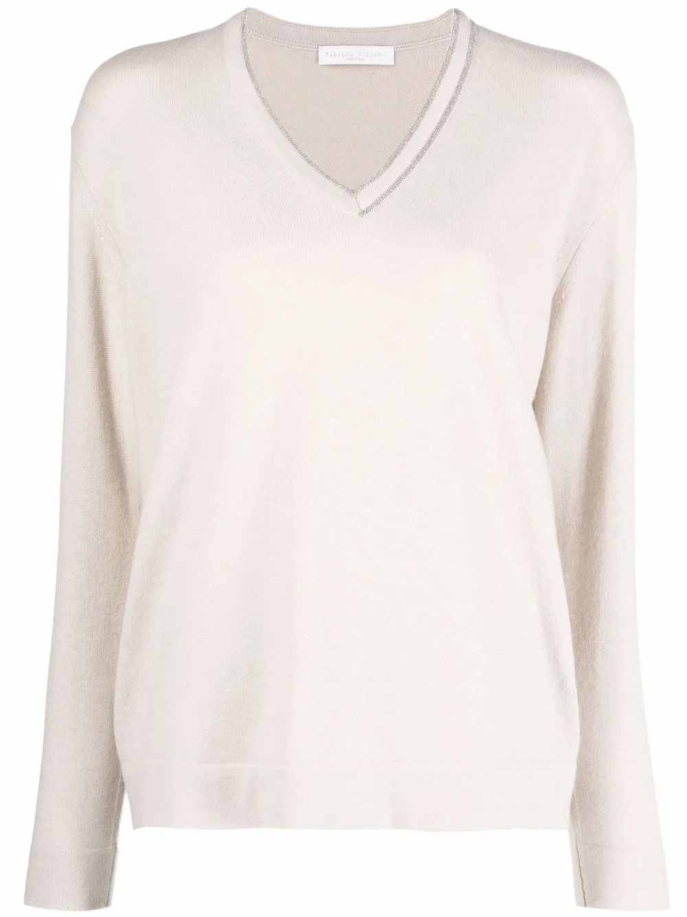 

Fabiana Filippi ball-chain detail jumper - Neutrals