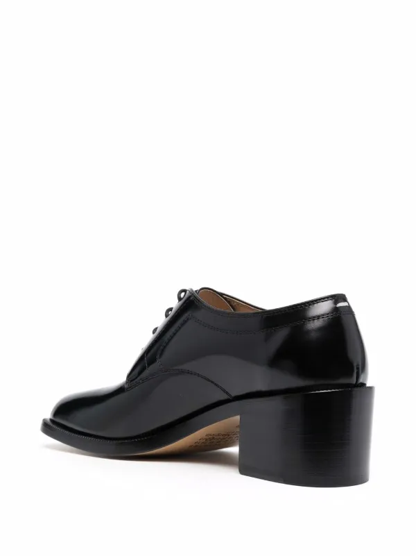 Maison Margiela Tabi 60mm lace-up Derby Shoes | Black | FARFETCH