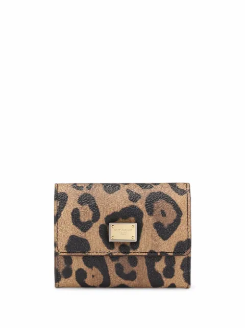 Dolce & Gabbana Porta-moedas Crespo animal print