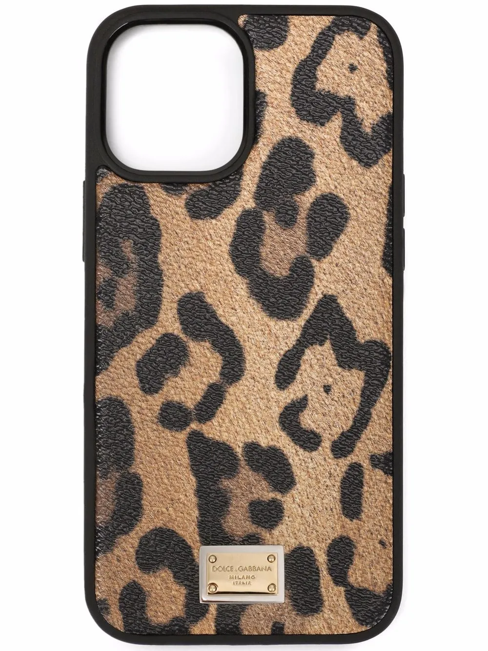 

Dolce & Gabbana funda para iPhone 12 con estampado de leopardo - Marrón