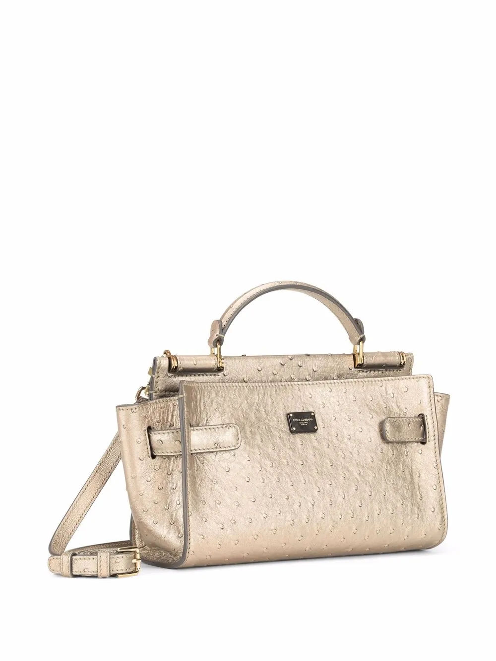  Dolce & Gabbana Small Sicily 62 Soft Top-handle Bag - Neutrals 