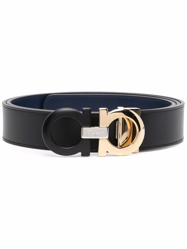 salvatore ferragamo double gancini buckle belt