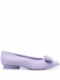 Ferragamo Viva bow ballerina shoes - Purple
