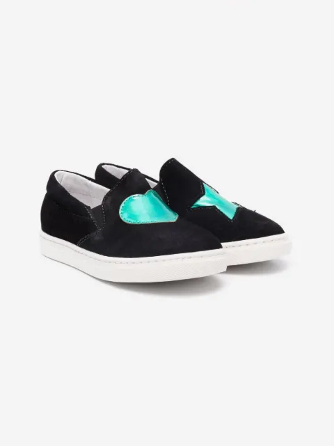 Two Con Me By Pépé heart star print sneakers