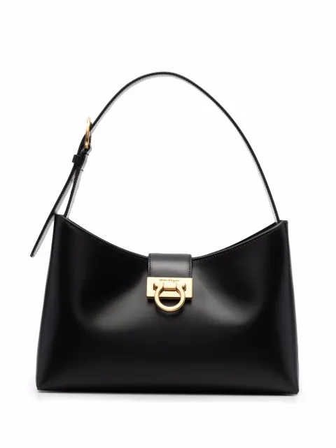 salvatore ferragamo trifolio shoulder bag