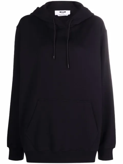 MSGM logo-trimmed hoodie