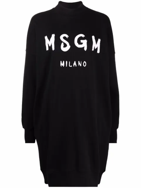MSGM logo-print sweatshirt dress