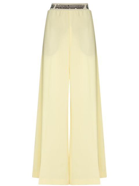 Stella McCartney logo-waistband palazzo trousers Women