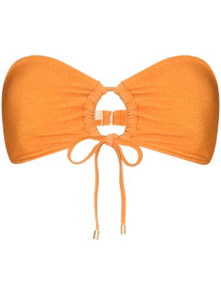 Peony Clementine bandeau-style Bikini Top - Farfetch
