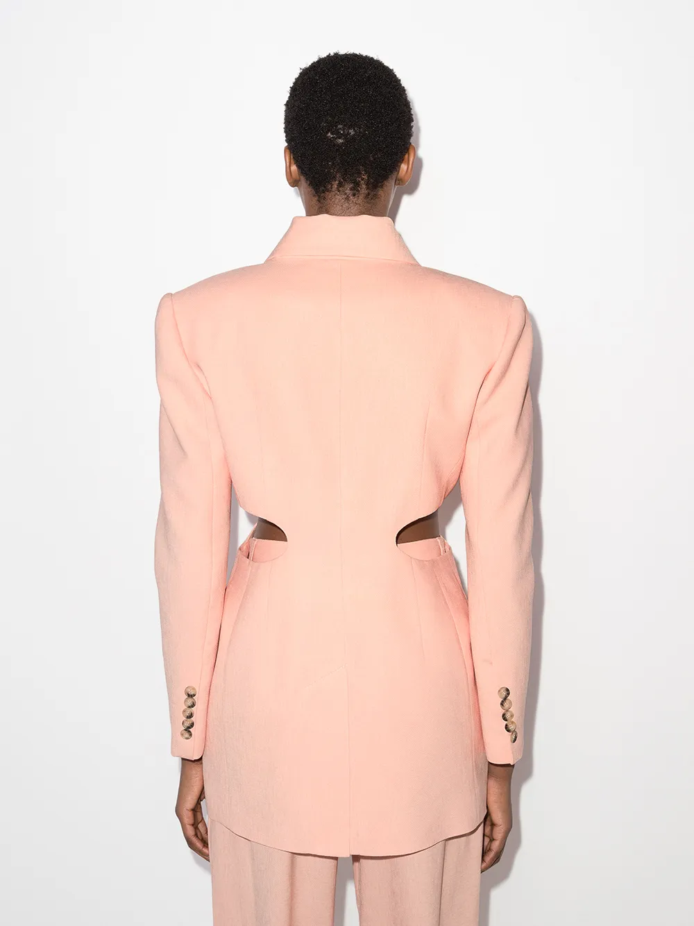 Materiel cut-out single-breasted Blazer - Farfetch